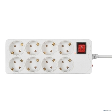 Сетевой фильтр Buro 800SH-5-W 5 м, 8 розеток, белый, коробка