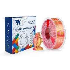 Филамент NVPRINT Silk PLA+ Red/Gold для 3D печати диаметр 1.75мм длина 330 метров масса 1 кг Филамент NVPRINT Silk PLA+ Red/Gold для 3D печати диаметр 1.75мм длина 330 метров масса 1 кг