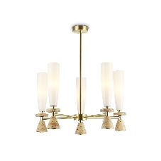 Люстра Ambrella light LH75371/5 GD/WH золото/белый G9*5 max 28W D600*675