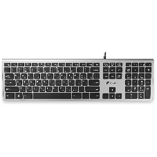 Клавиатура Oklick 890S проводная, USB Type-A, серый