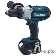 Дрель Makita DDF451RFE аккумуляторная DDF451RFE 18В,2х3Ач Li-ion,БЗП-13мм,0-300\600\1700об\м,80\40Нм,2.1кг,чем