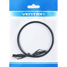 Патч-корд Vention прямой UTP cat.6, RJ45 - 3 м. плоский черный