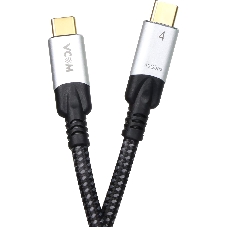 Кабель USB4 TCM--TCM, 5K@60Hz, 40Gbps, PD 240W, 5A, VCOM, 1.2м