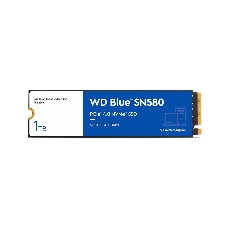 Накопитель SSD WD 1Tb Blue SN580 NVMe, M.2(22x80мм), NVMe, PCIe 3.0 x4, 3D TLC, R/W 3500/3000MB/s, IOPs 460 000/45 600TBW