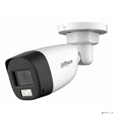 Уличная цилиндрическая HDCVI-видеокамера Dahua DH-HAC-HFW1200CLP-IL-A-0280B-S6 с интеллектуальной двойной подсветкой 2Мп, объектив 2.8мм, ИК 20м, LED 20м, IP67, корпус: металл, быстрый монтаж