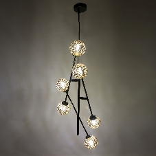 Светильник подвесной HIPER H819-0 6G96Вт BLACK/GOLD