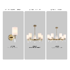 Настенный светильник Ambrella light LH56265 BS/FR латунь/белый матовый E27 max 60W 160*120*280