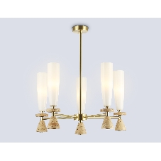 Люстра Ambrella light LH75371/5 GD/WH золото/белый G9*5 max 28W D600*675