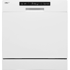 Посудомоечная машина Vitek VT-DT506, белый, 55 см, 8 компл., сушка конденсационная, 58 дБ, класс A+