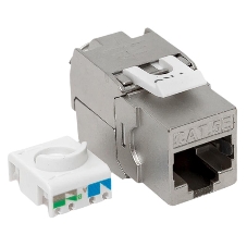 Модуль Keystone TERACOM PRO Cat.5E RJ-45 неэкранированный 110 IDC 180 градусов белый