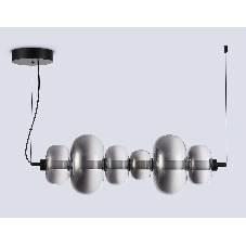 Подвесной светодиодный светильник Ambrella light LH11072 BK/SM черный/дымчатый 36W 3000K 745*230*230