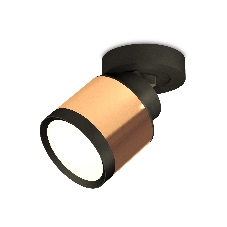 Светильник Ambrella Light XM8122001 PPG/SBK/PBK золото розовое полированное/черный песок/черный полированный GX53