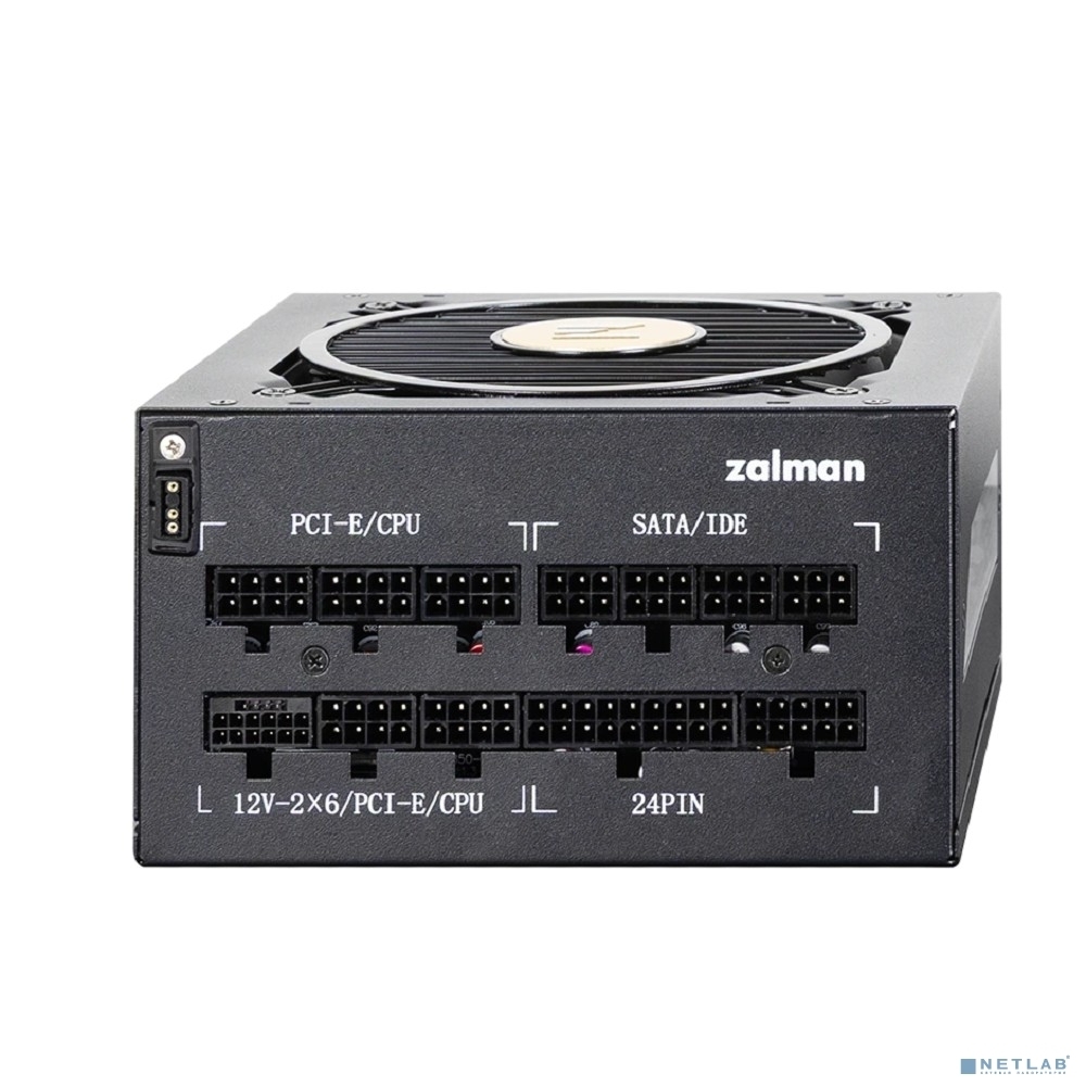 Блок питания Zalman ZM1200-TMX2 VIEW, 1200W, ATX12V v3.0, APFC, 12cm Fan, 80 PLUS Gold Gen5, Full Modular, side ARGb lights, Retail