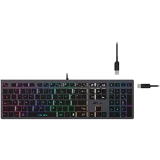 Клавиатура A4Tech Fstyler FX60H проводная, USB Type-A, серый