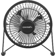 Вентилятор Centek CT-5040 чёрный, настольный, 2.5 Вт, 1 скорость, 10.4 см