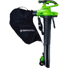 Воздуходув-Садовый Пылесос аккумуляторный GreenWorks GD40BVII, 40V, бесщеточный, без АКБ и ЗУаккумуляторный (2406907)