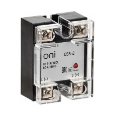 Реле твердотельное IEK Oni OSS-2 одноф. 380В (OSS-2-3-60-B) Реле твердотельное IEK Oni OSS-2 одноф. 380В (OSS-2-3-60-B)
