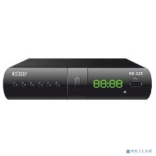 Ресивер эфирный цифровой DVB-T2/C HD HD-225 метал, дисплей DOLBY DIGITAL, Эфир