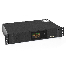 Источник бесперебойного питания ExeGate ServerRM UNL-2000.LCD.AVR.2SH.3C13.USB.2U 2000VA/1200W, Color LCD, AVR, 2*Schuko+3*C13, USB, 2U, установка в стойку, черный