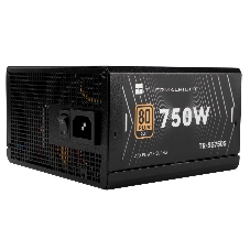 Блок питания Thermalright, 750W 80+ Gold (ATX, 3.1, PCIe 5.1, Non-modular, 1x24(20+4)pin, 1xCPU 8(4+4)pin, 2xPCIe*2 8(6+2)pin, 5xSATA3, 1x12+4pin (12VHPWR PCIe 5.1 12+4pin 600mm), 3xMOLEX4pin, Active, 120x120мм, 150x140x86mm, APFC, black)