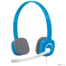 Гарнитура Logitech H150 голубой, проводная, 3.5 мм