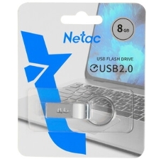 Флешка USB Netac U275 (NT03U275N-008G-20SL), 8Gb, USB 2.0, R/W 50/15, серебристый
