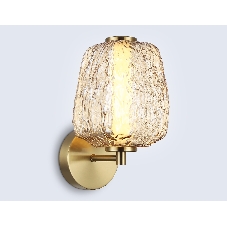 Настенный светодиодный светильник Ambrella light LH30108 SB/TI бронза/янтарь 8W 3000K 140*190*285