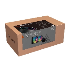 Система жидкостного охлаждения PCCOOLER DA240 V2, 240 мм, 2x120 мм, ARGB, 270 Вт