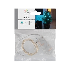 Гирлянда светодиодная Neon-night Роса 2м, 20 LED, БИРЮЗОВЫЙ, IP20, тонкий батарейный блок, 2хCR2032 в комплекте
