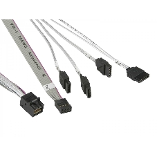 Кабель SuperMicro CBL-SAST-0631 cross-over HDmSAS to 4xSATA 55cm