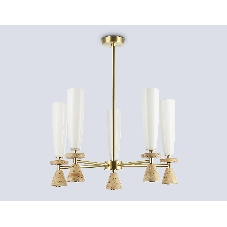 Люстра Ambrella light LH75371/5 GD/WH золото/белый G9*5 max 28W D600*675