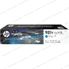 Картридж струйный HP 981Y голубой Original PageWide Crtg