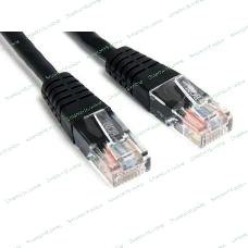 Патч-корд Lanmaster UTP TWT-45-45-0.5-BK вилка RJ-45-вилка RJ-45 кат.5е 0.5м черный ПВХ (уп.:1шт)