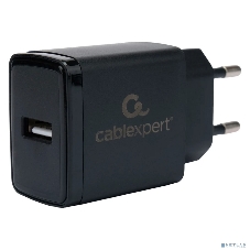 Сетевое зарядное устройство Cablexpert MP3A-PC-57, 5Вт, 1А, 1хUSB, черный, пакет