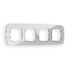Рамка OMEGA Radian (Серебро Стекло органическое) 4-ая OF320404