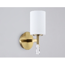 Настенный светильник Ambrella light LH56265 BS/FR латунь/белый матовый E27 max 60W 160*120*280