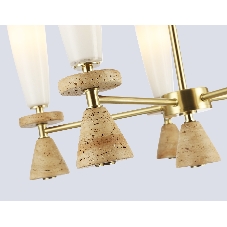Люстра Ambrella light LH75371/5 GD/WH золото/белый G9*5 max 28W D600*675