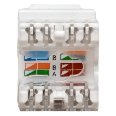 Модуль Keystone TERACOM PRO Cat.5E RJ-45 неэкранированный 110 IDC 180 градусов белый