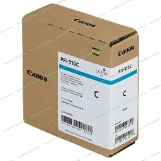Картридж струйный Canon PFI-310 C 2360C001 голубой (330 мл) для Canon TX-2000/TX-3000/TX-4000