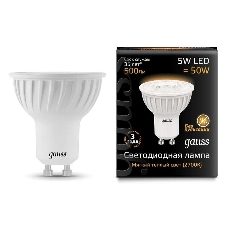 Лампа светодиодная Gauss 101506105 LED MR16 GU10 5W 3000K