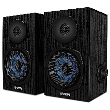 Акустическая система 2.0 SVEN SPS-576 черные (2x4W, Bluetooth, дерево)
