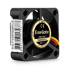 Вентилятор для корпуса ExeGate ExtraSilent ES03010S3P черный, 30 мм, 10000 об/мин, 27 дБ, 3 pin