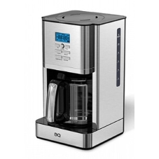 Кофеварка капельная BQ CM1004 серебристый/черный, исп. кофе - молотый, 1.8 л, 1000 Вт.