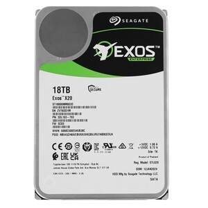 Жесткий диск HDD Seagate Exos X20 18Tb 7200rpm SATA 256Mb 3.5