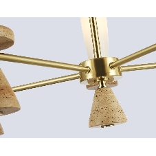 Люстра Ambrella light LH75371/5 GD/WH золото/белый G9*5 max 28W D600*675