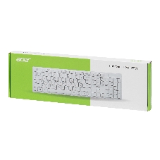 Клавиатура проводная Acer OKW123, USB, белый