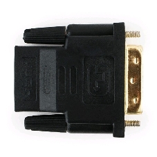 Переходник Cablexpert HDMI-DVI 19F/19M золотые разъемы, пакет, черный