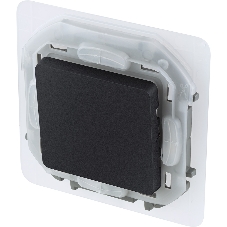 Переключатель IP44 10AX 250 В антрацит