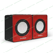 Акустическая система 2.0 ExeGate EX289920RUS Disco 140 Red (питание USB, 2х3Вт (6Вт RMS), 100-20000Гц, красный)
