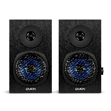 Акустическая система 2.0 SVEN SPS-576 черные (2x4W, Bluetooth, дерево)